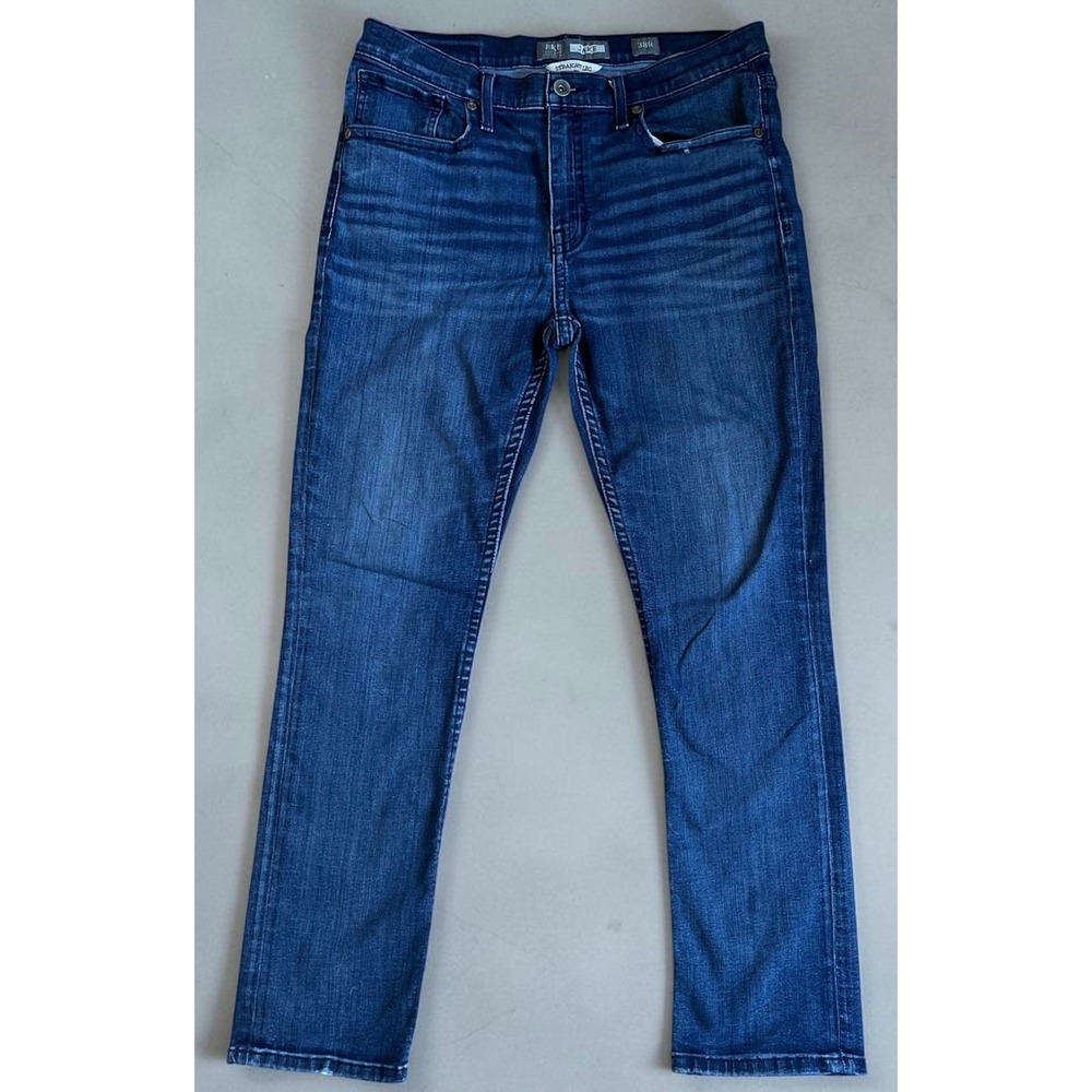 BKE Jake Straight Leg Jeans Mens 38R Dark Wash Denim (36x31) Actual